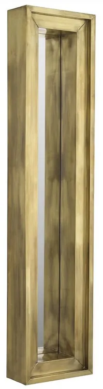 Casa Padrino miroir mural de luxe laiton vintage 45 x 20 x H. 200 cm - Miroir de salon - Miroir de chambre - Miroir d'armoire - Meubles de Luxe Sonderaktion