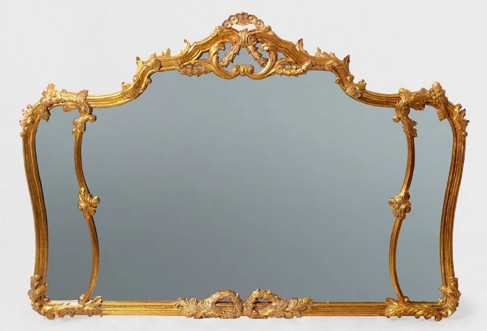 Casa Padrino miroir baroque de luxe or antique - Magnifique miroir mural de style baroque - Miroir armoire style antique - Miroir de salon - Mobilier Baroque Mega-Angebot