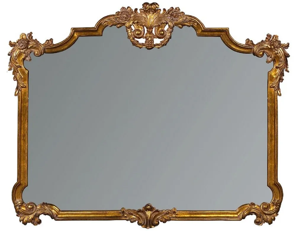 Casa Padrino miroir baroque de luxe or antique - Magnifique miroir mural de style baroque - Miroir armoire style antique - Miroir de salon - Accessoires de décoration baroques Versand Am Gleichen Tag