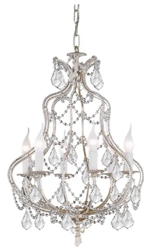Casa Padrino lustre baroque de luxe en cristal argent Ø 47 x H. 65 cm - Magnifique lustre en verre cristal de Bohème - Qualité de Luxe Bestpreis