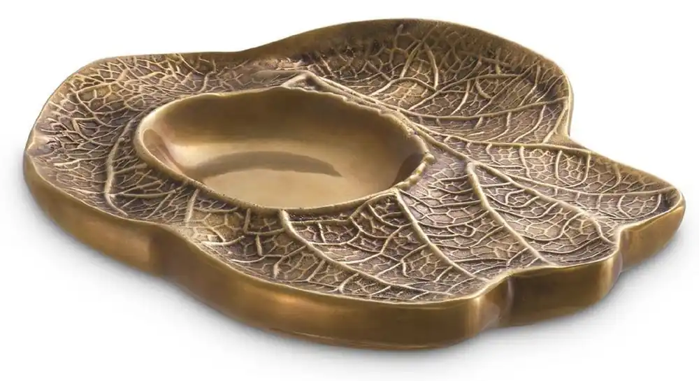 Neue Ware Casa Padrino bol déco luxe laiton vintage 23 x 20 x H. 3 cm - Déco salon - Déco bureau - Accessoires Déco