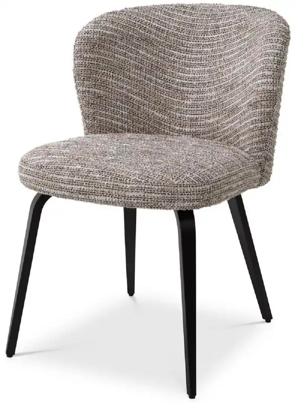 Sichere Zahlung Casa Padrino chaise de salle à manger de luxe beige / noir 57 x 69 x H. 81 cm - Chaise de cuisine rembourrée au design rétro - Mobilier de salle à manger rétro de luxe