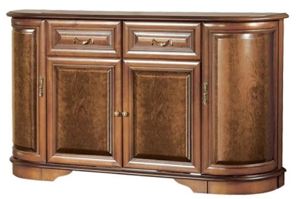 Bestpreis Casa Padrino buffet de luxe marron 159,5 x 42 x H. 92,5 cm - Armoire en bois massif - Armoire de salon - Meuble de salon de luxe en bois massif