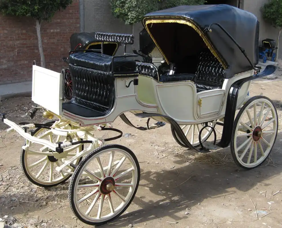Direktkauf Casa Padrino calèche chevaux baroque blanc / rouge / noir / or - Magnifique carrosse de style baroque - Noble et Magnifique