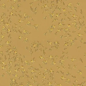 Heißes Angebot Versace papier peint design fleurs baroques 935853 or - Papier peint satin avec motif élégant - Haute Qualité