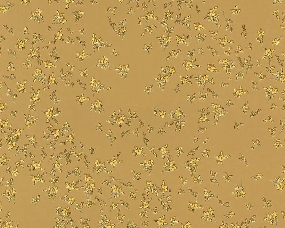 Heißes Angebot Versace papier peint design fleurs baroques 935853 or - Papier peint satin avec motif élégant - Haute Qualité