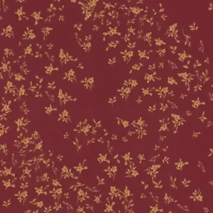 Nur Heute Versace papier peint design fleurs baroques 935857 rouge / beige / marron - Papier peint satin avec motif élégant - Haute Qualité