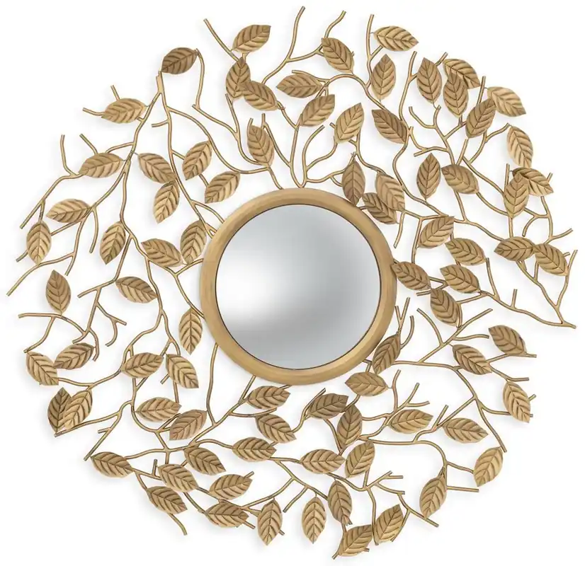 Casa Padrino miroir de luxe laiton vintage Ø 130 cm - Miroir mural rond convexe - Mobilier de Luxe - Collection de Luxe Kracherpreis