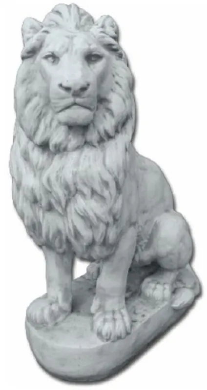 Sofort Bestellen Casa Padrino figura decorativa de fibra de vidrio de lujo león mira a la izquierda gris 100 x 50 x A. 140 cm - Sculpture de Décoration - Décoration de Salon - Figure de Décoration de Jardin