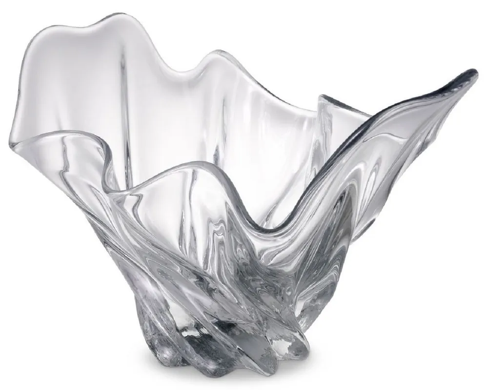 Preisknaller Casa Padrino bol de luxe 42 x 27 x H. 25 cm - Bol décoratif moderne en verre soufflé bouche - Accessoires déco - Qualité de luxe