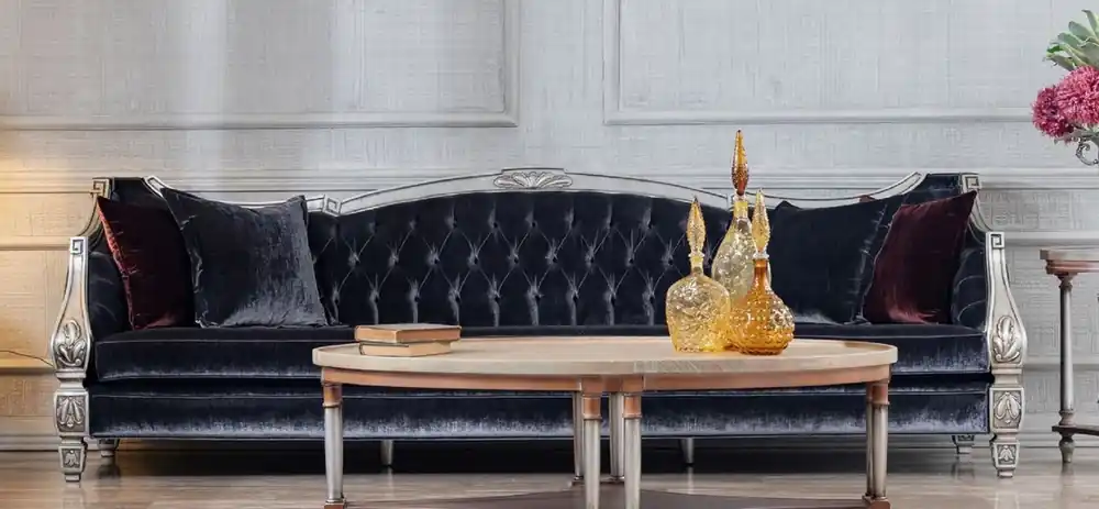 Meistverkauft Casa Padrino canapé de salon baroque de luxe violet / argent - Magnifique Mobilier Baroque de Salon & Hôtel