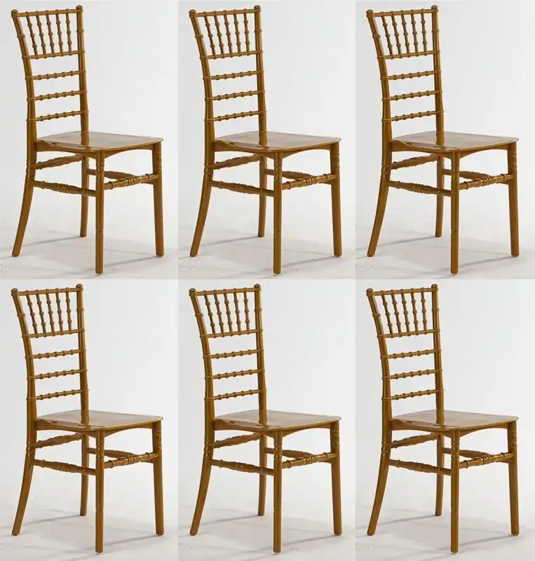Casa Padrino ensemble de chaises acrylique design or 40 x 46 x H. 92,5 cm - Chaises de salle à manger - Meubles de salle à manger en acrylique Aktuell