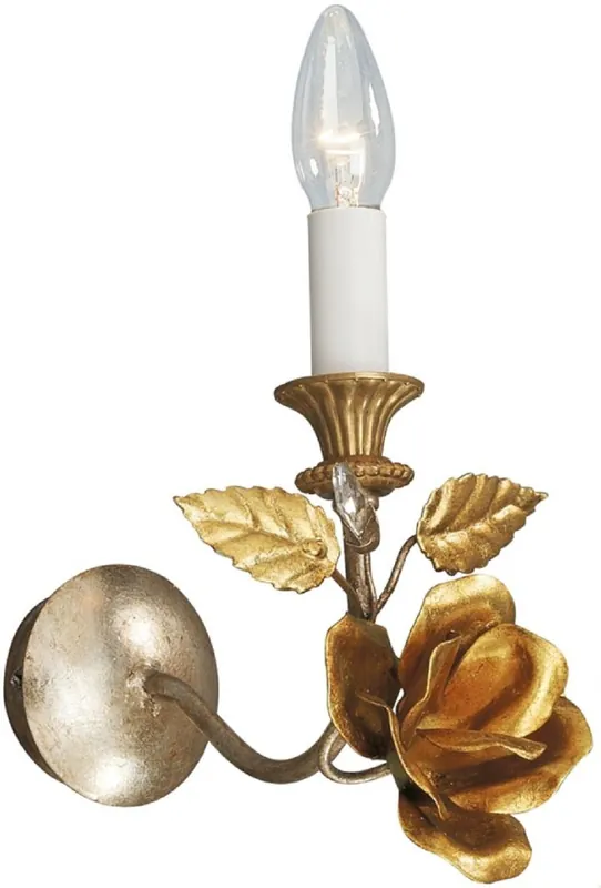 Bestseller Casa Padrino applique murale Art Nouveau de luxe rose avec verre cristal Swarovski argent / or 14 x 22 x H. 23 cm - Appliques Baroque & Art Nouveau