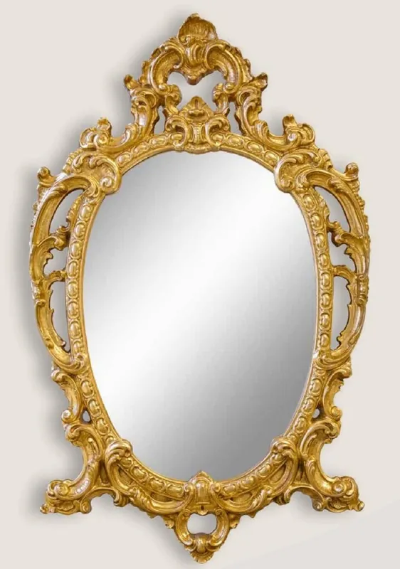 Casa Padrino miroir baroque de luxe or - Magnifique miroir mural de style baroque - Miroir de salon baroque - Miroir d'armoire baroque - Meuble Baroque Neu Im Sortiment