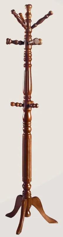 Casa Padrino porte manteau de luxe marron Ø 43 x H. 173 cm - Porte manteau en bois massif - Meuble porte manteau - Mobilier d'hôtel - Collection de Luxe - Fabriqué en Italie Finale Aktion