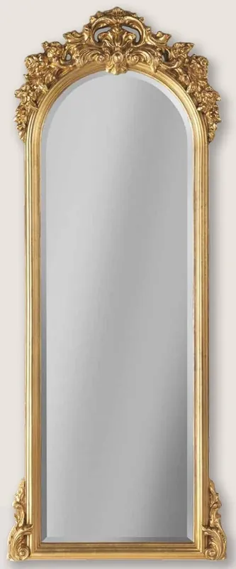 Casa Padrino miroir baroque de luxe or - Miroir mural fait main de style baroque - Miroir de salon baroque - Miroir d'armoire baroque - Accessoires de décoration baroque Neu