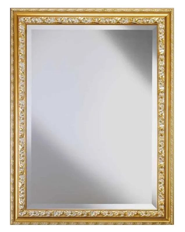 Rabatt Casa Padrino miroir baroque de luxe or / blanc - Miroir mural fait main de style baroque - Miroir de salon baroque - Miroir d'armoire baroque - Accessoires de décoration baroque
