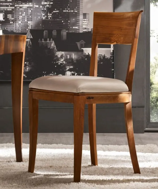 Casa Padrino ensemble de chaises de salle à manger Biedermeier de luxe beige / marron - Ensemble de 6 chaises de cuisine - Meubles de salle à manger Biedermeier - Fabriqué en Italie Kracherpreis