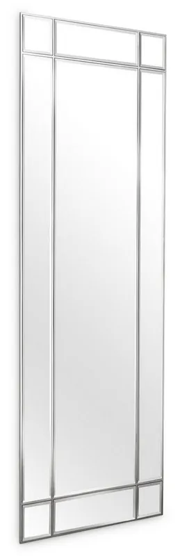 Direktkauf Casa Padrino miroir mural de luxe argent 78,5 x 3,5 x H. 215,5 cm - Miroir de salon - Miroir de chambre - Miroir d'armoire - Meubles de Luxe