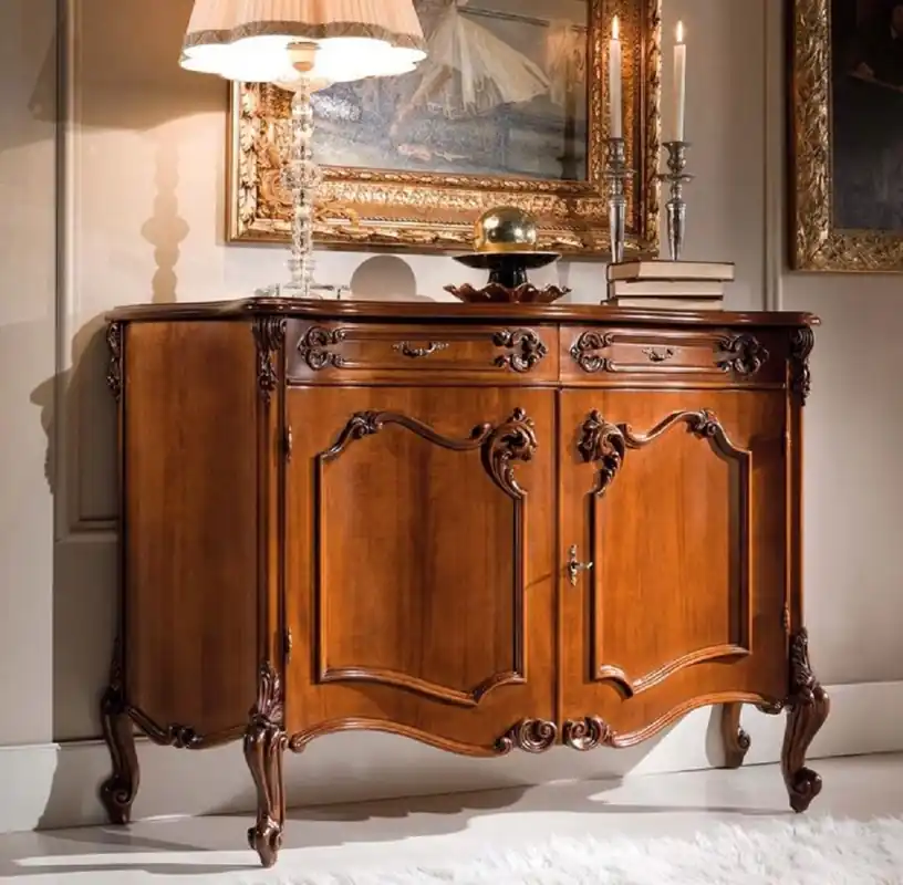 Beliebt Casa Padrino buffet baroque de luxe marron - Magnifique meuble en bois massif avec 2 portes et 2 tiroirs - Meuble Baroque - Qualité de Luxe - Fabriqué en Italie