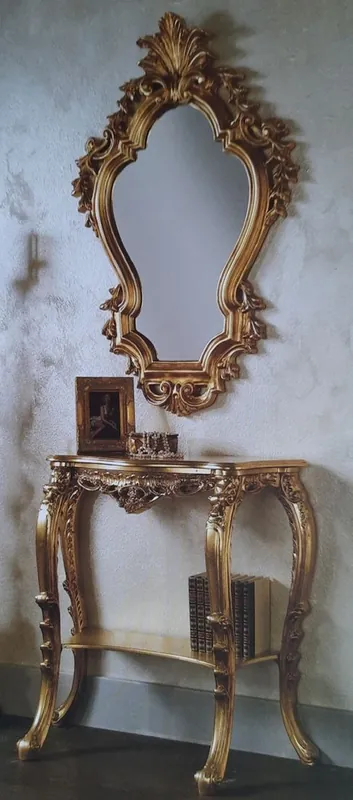 Beliebt Casa Padrino console miroir baroque de luxe or - Magnifique console baroque avec miroir mural - Mobilier Baroque Hôtel & Château - Qualité de Luxe - Fabriqué en Italie