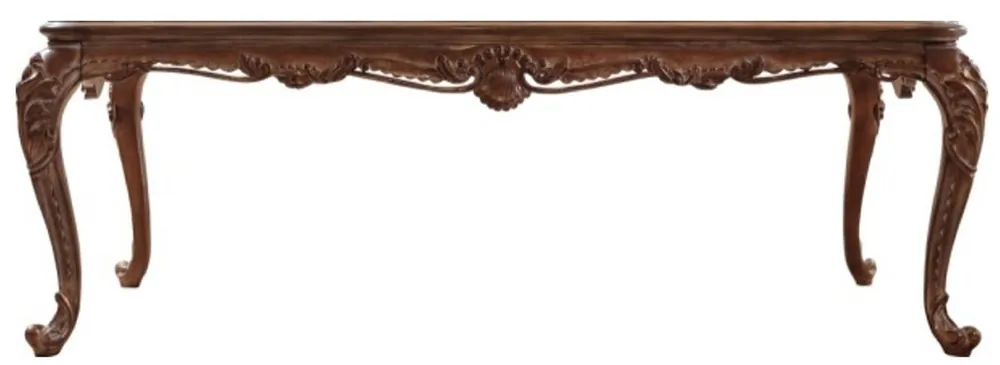 Casa Padrino table à manger baroque de luxe marron - Table de salle à manger en bois massif fait main de style baroque - Mobilier de salle à manger baroque - Noble & Magnifique Expressversand