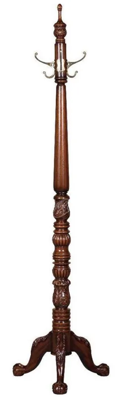 Casa Padrino stand de garde-robe baroque de luxe marron foncé 55 x 55 x H. 157,5 cm - Stand de garde-robe en bois massif noble - Meubles de Stand de Garde-Robe d'Hôtel Baroque Aktuell