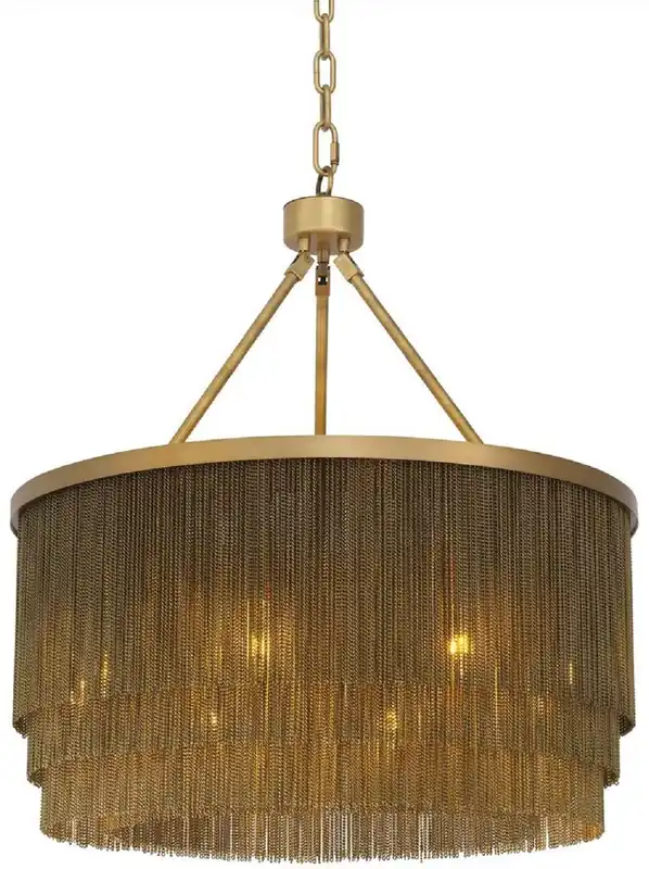 Casa Padrino lustre de luxe en acier de luxe laiton antique Ø 60 x H. 68 cm - Lustre Rond pour Hôtel et Restaurant - Qualité de Luxe Saisonangebot