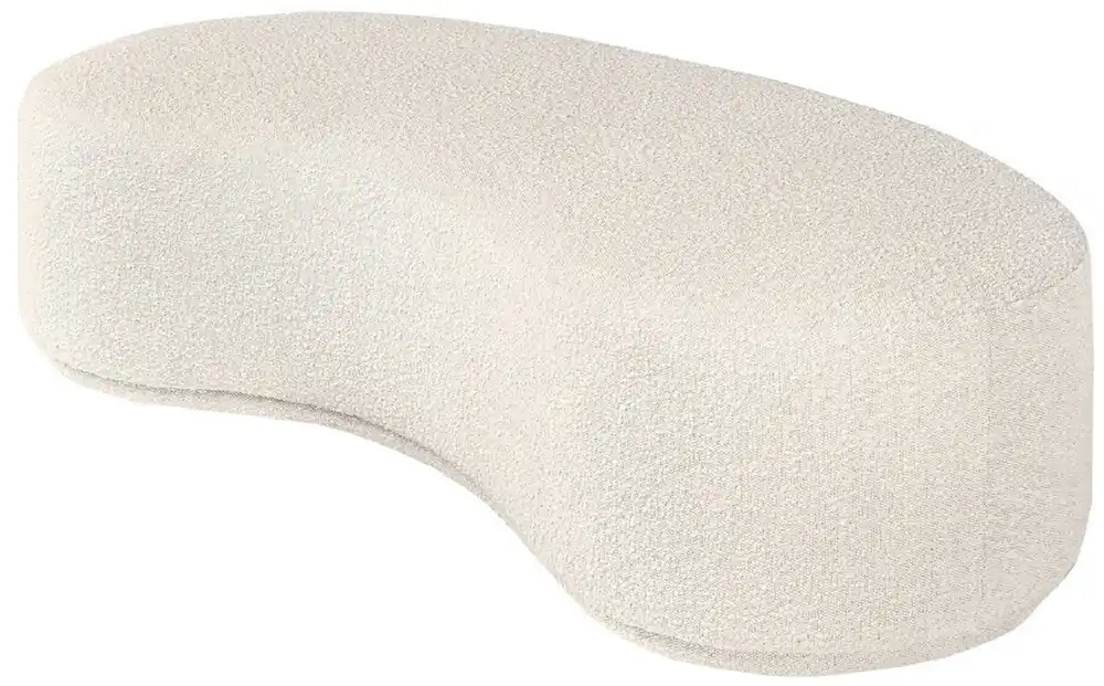 Casa Padrino banc de luxe crème 149 x 65,5 x H. 41 cm - Banc courbe - Mobilier de Salon - Mobilier d'Hôtel - Collection de Luxe Preis Gesenkt