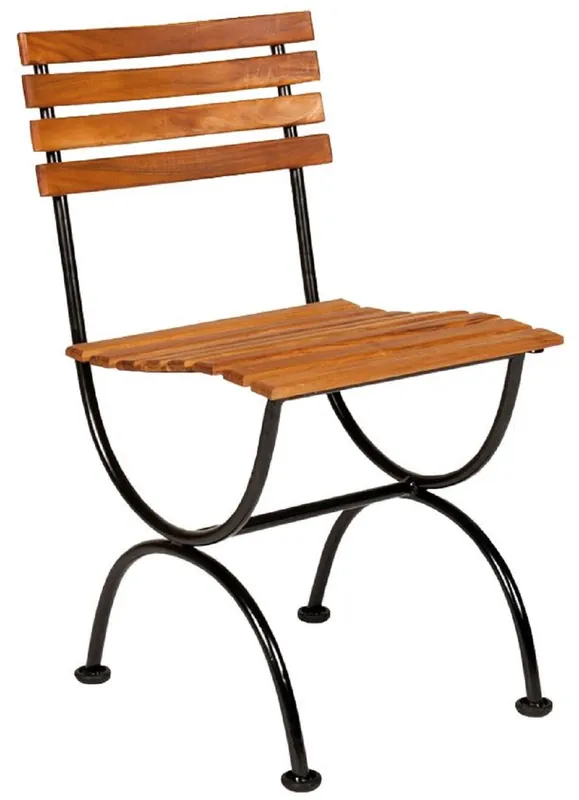 Casa Padrino Chaise de Jardin Art Nouveau de Luxe Marron / Noir 43 x 42 x H. 79 cm - Chaise de Jardin & Patio - Mobilier de Jardin & Patio Art Nouveau Jetzt Kaufen