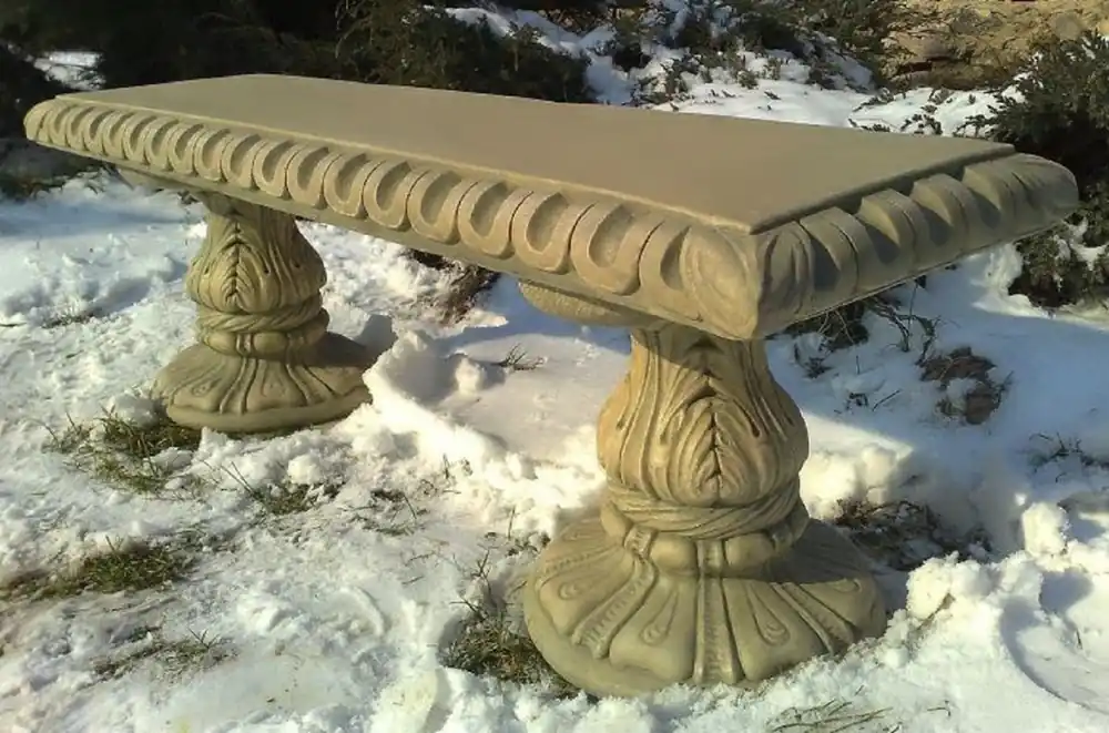 Direkt Vom Hersteller Casa Padrino Banc de Jardin Art Nouveau Beige 140 x 38 x H. 48 cm - Banc de Jardin & Terrasse avec Belles Décorations - Mobilier de Jardin & Terrasse Art Nouveau