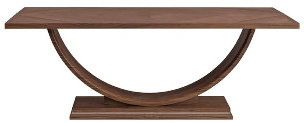 Sonderangebot Casa Padrino table de salle à manger de luxe marron 220 x 103 x H. 76 cm - Table de cuisine moderne en bois massif - Mobilier de salle à manger de luxe en bois massif