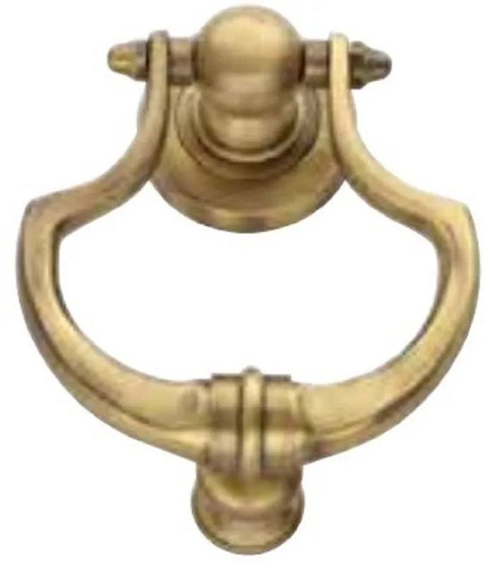 Casa Padrino heurtoir de porte baroque de luxe laiton oxydé 11 x H. 14 cm - Heurtoir de porte en laiton élégant - accessoires de maison de style baroque Geprüft