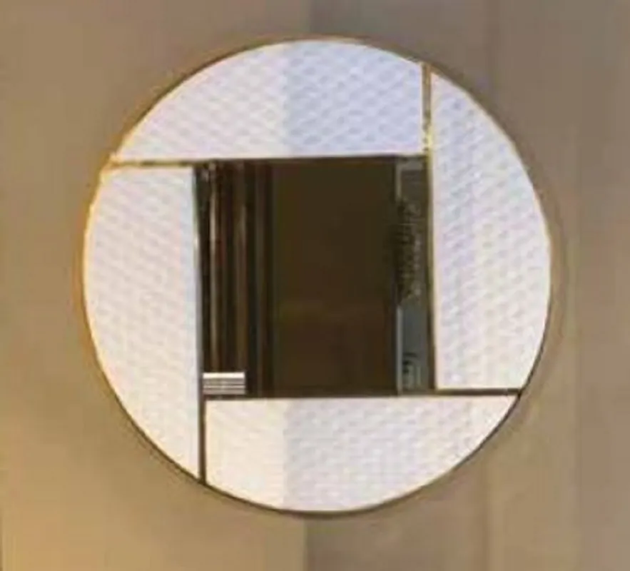 Casa Padrino miroir mural de luxe blanc / or 120 x 3 x H. 120 cm - Miroir rond de salon avec cadre en métal - Miroir de chambre - Miroir d'armoire - Collection de Luxe Preiswert