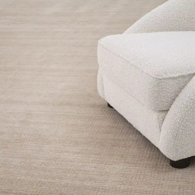 Top-Seller Casa Padrino tapis de luxe en laine et viscose beige 300 x 400 cm - Tapis salon & hôtel tissé main - Accessoires de décoration salon - Qualité de Luxe