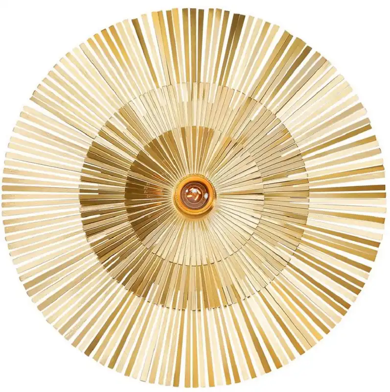 Markenprodukt Casa Padrino applique murale de luxe Ø 60 cm - Applique ronde en laiton - Applique Murale Hôtel & Restaurant - Collection de Luxe