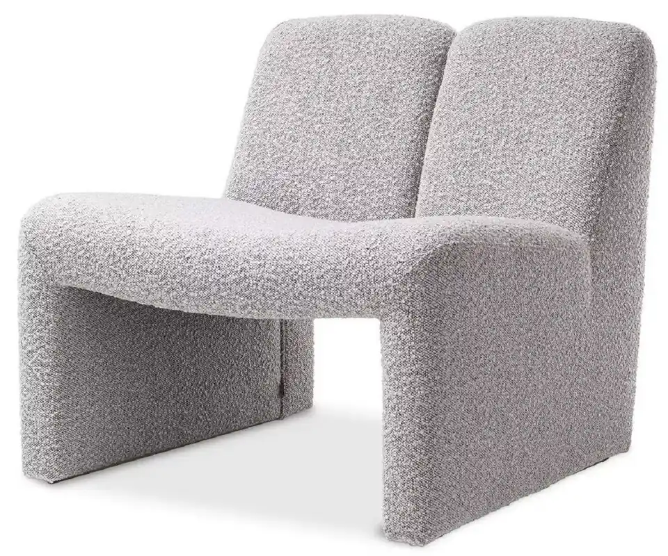 Casa Padrino Fauteuil Design Gris 75 x 73 x H. 72,5 cm - Fauteuil de Salon et Hôtel - Mobilier de Salon et Hôtel - Collection de Luxe Expressversand