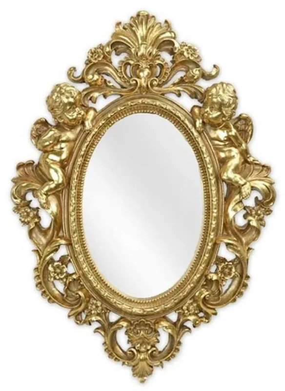 Knallerangebot Casa Padrino miroir baroque or 35,1 x H. 48,8 cm - Miroir mural de style ancien - Miroir de salon - Miroir d'armoire - Meuble baroque