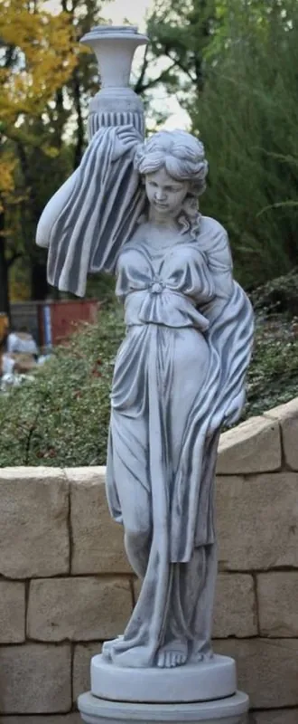 Casa Padrino Sculpture de Décoration de Jardin Art Nouveau Femme avec Vase Gris H. 185 cm - Décoration de Jardin Elégante Figure - Accessoires de Décoration de Jardin Baroque & Art Nouveau Rabatt