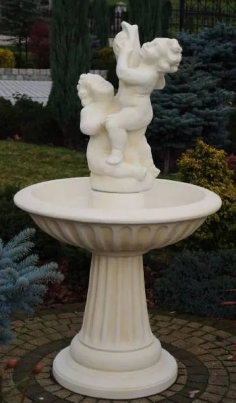 Casa Padrino fontaine Art Nouveau enfants avec poisson blanc Ø 92 x H. 161 cm - Magnifique Fontaine de Jardin - Fontaine de Décoration de Jardin - Accessoires de Décoration de Jardin Baroque & Art Nouveau Rabatt