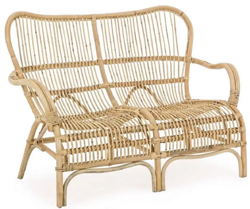 Online Kaufen Casa Padrino canapé de jardin de luxe naturel 119 x 83 x H. 87 cm - Canapé de jardin et terrasse résistant aux intempéries - Meubles de Jardin et Terrasse - Collection de Luxe
