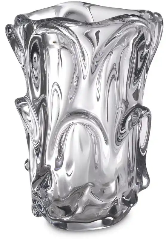 Preiswert Casa Padrino vase en verre de luxe clair Ø 20 x H. 31 cm - Vase fleuri décoratif moderne - Objets Déco - Collection de Luxe