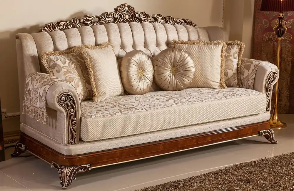 Beliebt Casa Padrino canapé baroque de luxe or / marron / bronze - Magnifique canapé de salon avec motif élégant - Mobilier baroque salon & hôtel - Noble & Magnifique