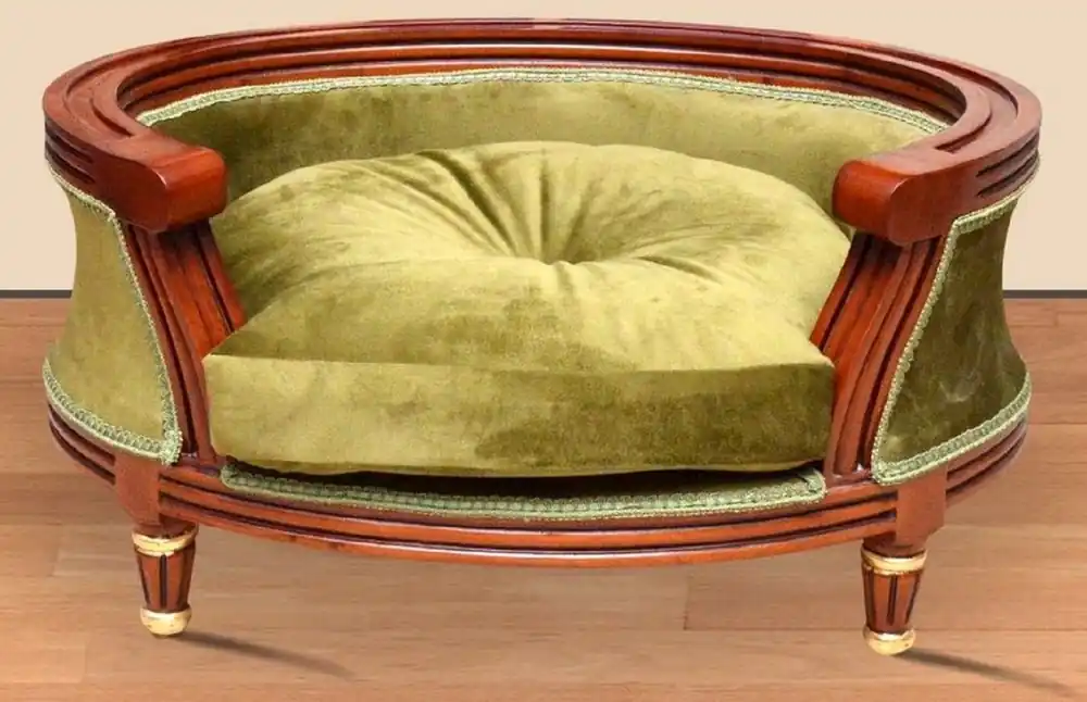 Casa Padrino lit pour chien baroque vert royal / marron / or - Mobilier baroque pour chien - Mobilier baroque pour animaux de compagnie - Mobilier de style baroque Online Kaufen