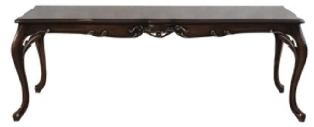 Casa Padrino table à manger baroque de luxe marron foncé - Table de salle à manger en bois massif fait main de style baroque - Mobilier de salle à manger baroque - Noble & Magnifique Finale Aktion