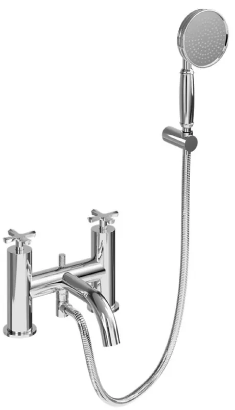 Nur Für Kurze Zeit Casa Padrino robinet de baignoire de luxe argent - Robinet de baignoire en laiton avec douchette - Accessoires de salle de bain de luxe