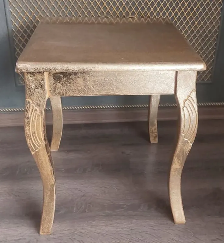 Super-Preis Casa Padrino table d'appoint baroque de luxe or - Table en bois massif fait main de style baroque - Meubles de salon baroques - Noble & Magnifique