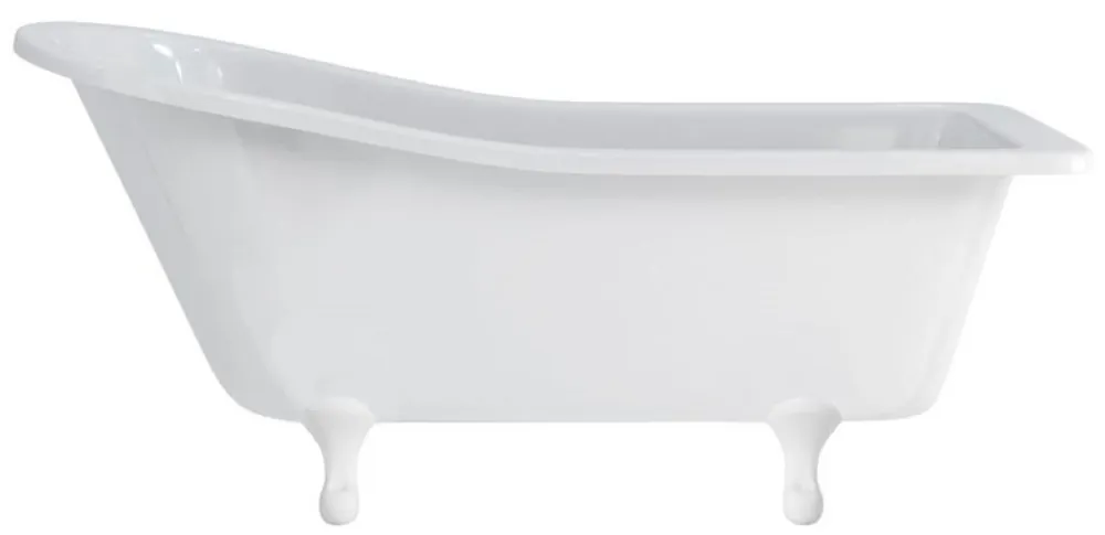 Casa Padrino baignoire Art Nouveau de luxe blanc / blanc 169 x 73 x H. 77 cm - Baignoire îlot rétro en acrylique - Meubles de salle de bain rétro nostalgiques Abverkauf