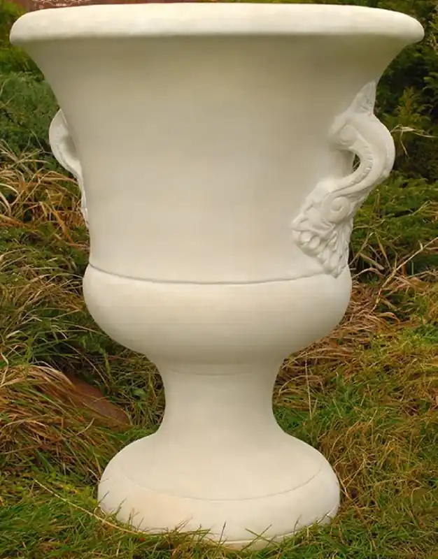 Casa Padrino pot de fleurs décoratif de jardin baroque sable Ø 54 x H. 77 cm - Magnifique cache pot de style baroque - Accessoires de décoration jardin & terrasse baroque Meistverkauft