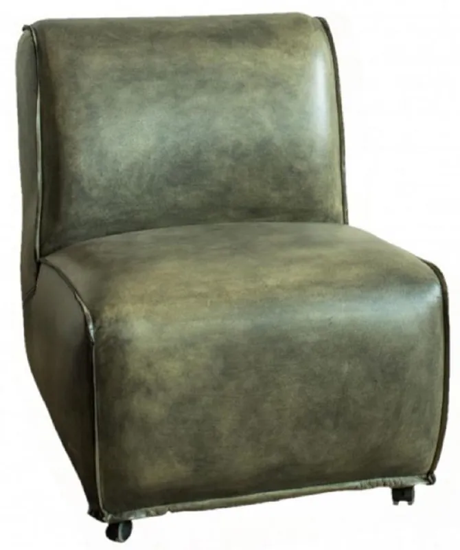 Meistverkauft Casa Padrino fauteuil lounge en cuir de luxe vert vintage 61 x 73 x H. 77 cm - Fauteuil de salon en cuir véritable - Meuble de salon en cuir véritable